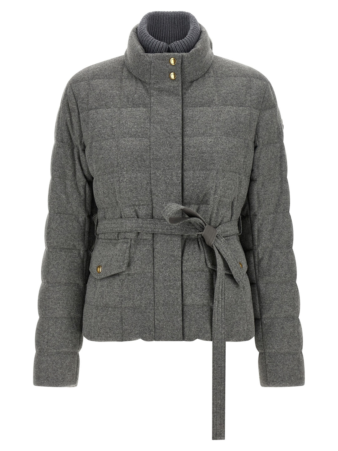 Moncler Bussettes Puffer Jackets - Grigio | 039a3f6c3c050730d620fa75437783894bf4e5f5
