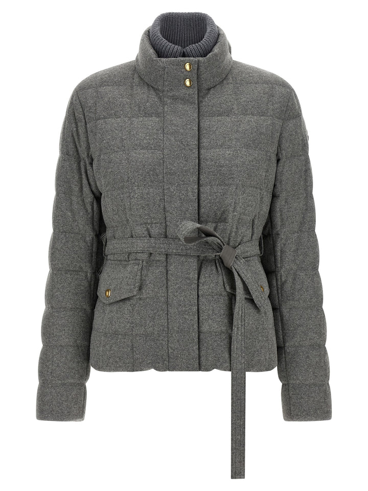 Moncler Bussettes Puffer Jackets - Grigio | 039a3f6c3c050730d620fa75437783894bf4e5f5