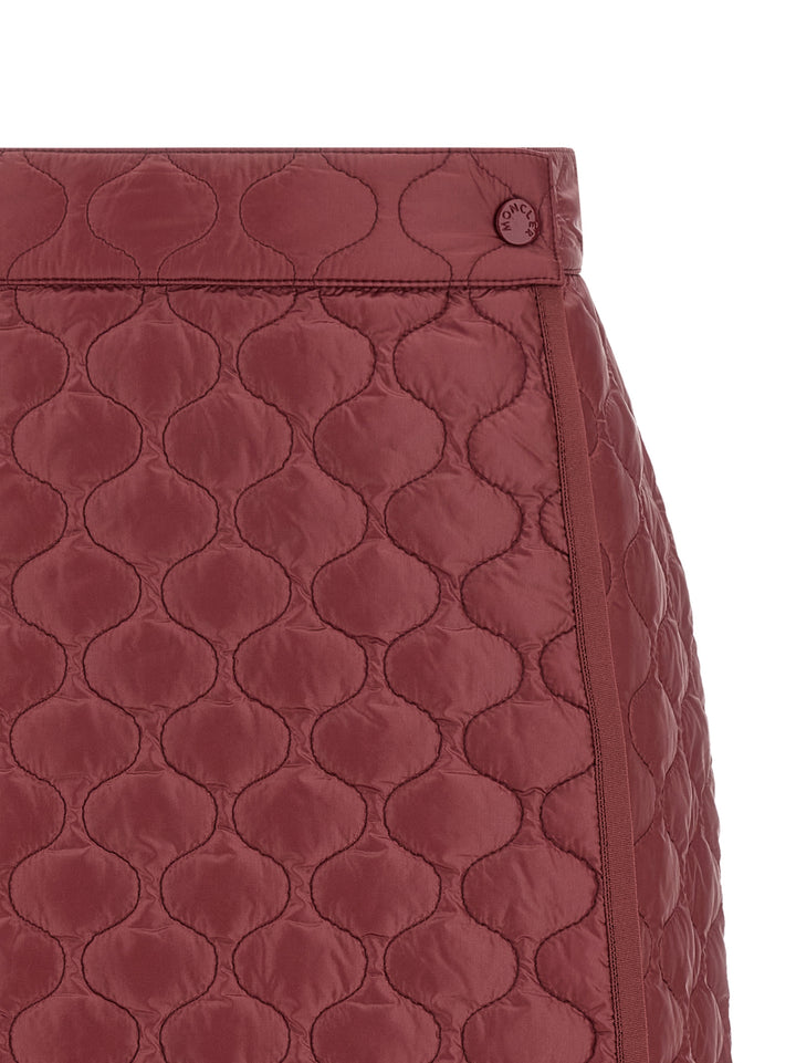 Moncler Square Quilting Skirt Gonne - Bordeaux | 3b494bae3b867169143334f9e16195a8e98f77d7