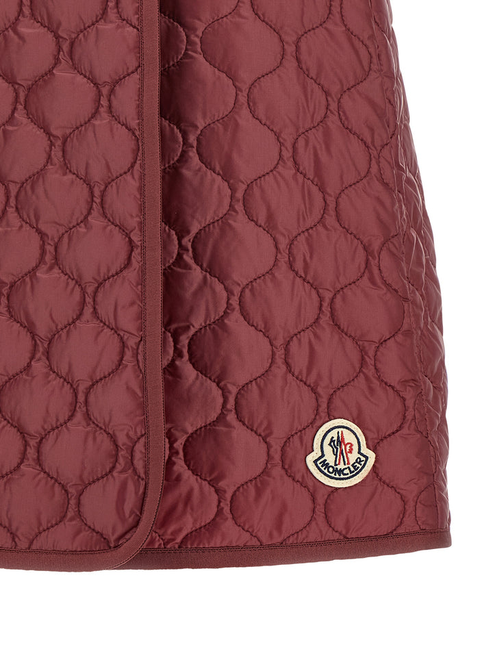 Moncler Square Quilting Skirt Gonne - Bordeaux | b1c87fbf77cc981c77485f58c91da69feec2bae5