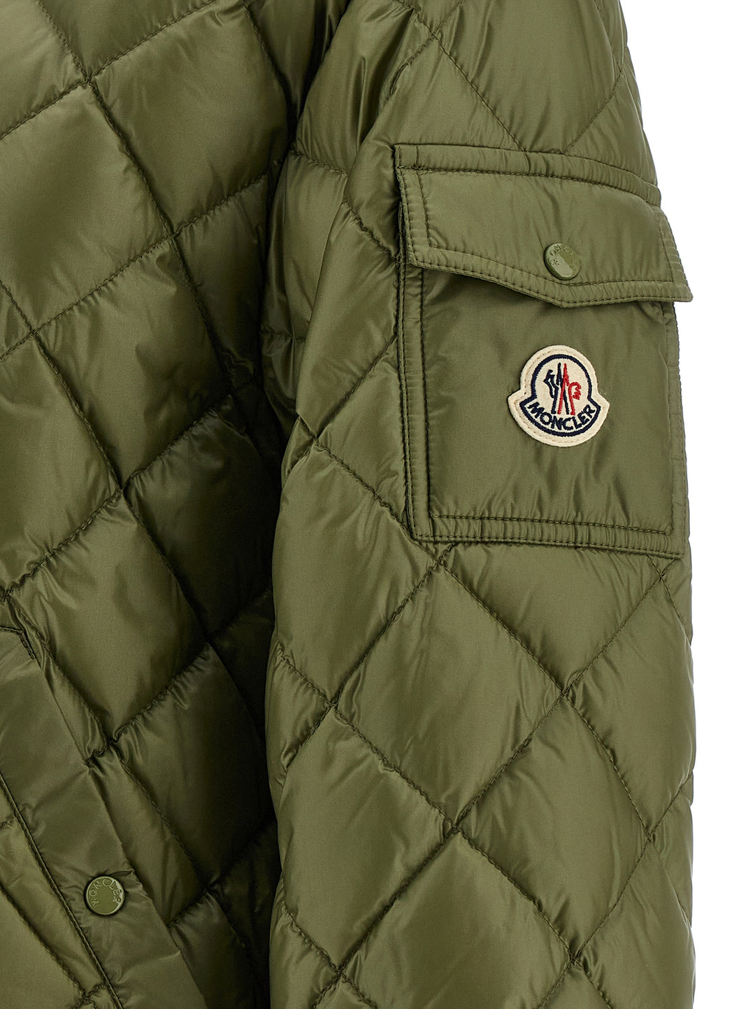 Moncler Diamond Quilting Down Jacket Puffer Jackets - Verde | ef2af31784e94605ca9bf6a12cc96f32d35a85ba