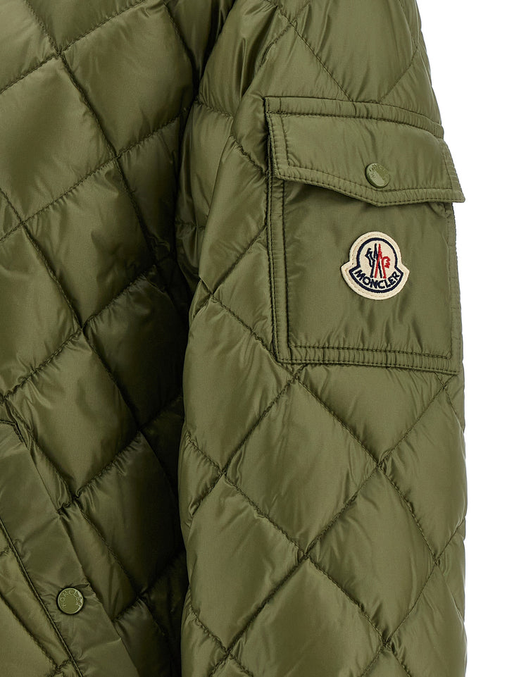 Moncler Diamond Quilting Down Jacket Puffer Jackets - Verde | ef2af31784e94605ca9bf6a12cc96f32d35a85ba