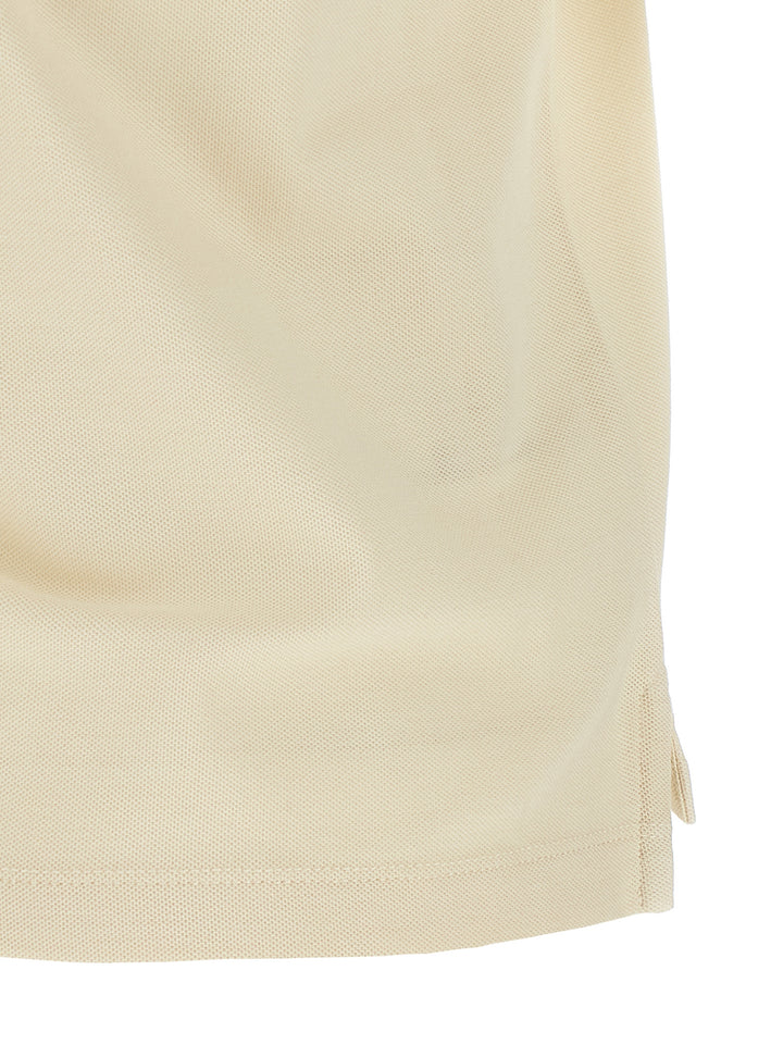 Moncler Logo Patch  Shirt Polo - Beige | 3c7723d2c70ae16079c7f1d3343abb3bd5f940a0