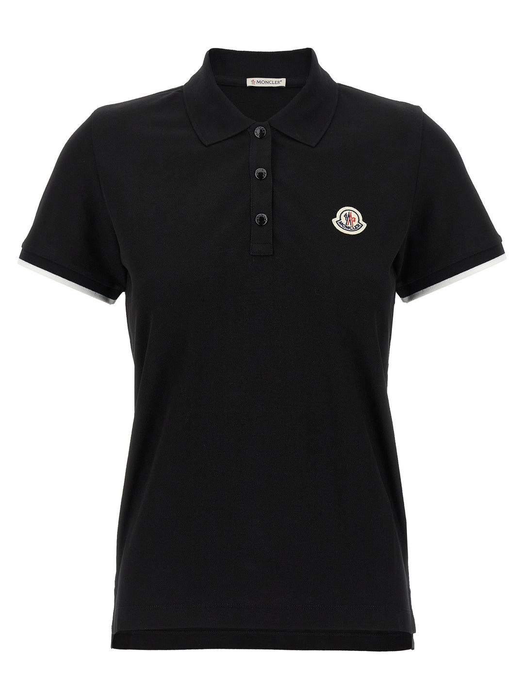 Moncler Logo Patch  Shirt Polo - Nero | 59e0c59acf1e5bf9041c45050dd478f43e2aa0c3