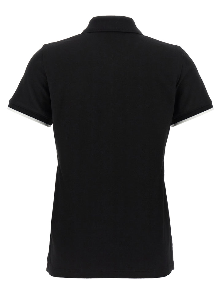 Moncler Logo Patch  Shirt Polo - Nero | c66c04da0da094adab1fa603c5bf5e7ea2148b3a