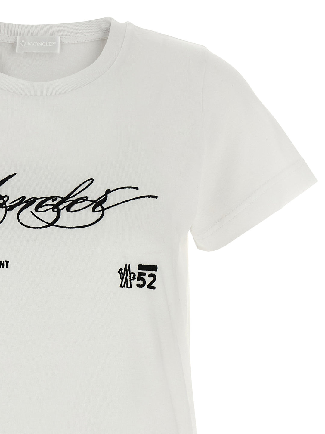 Moncler Embroidery T shirt - Bianco | 202b61aa0ef661c804b460a4fc1958e30090698f