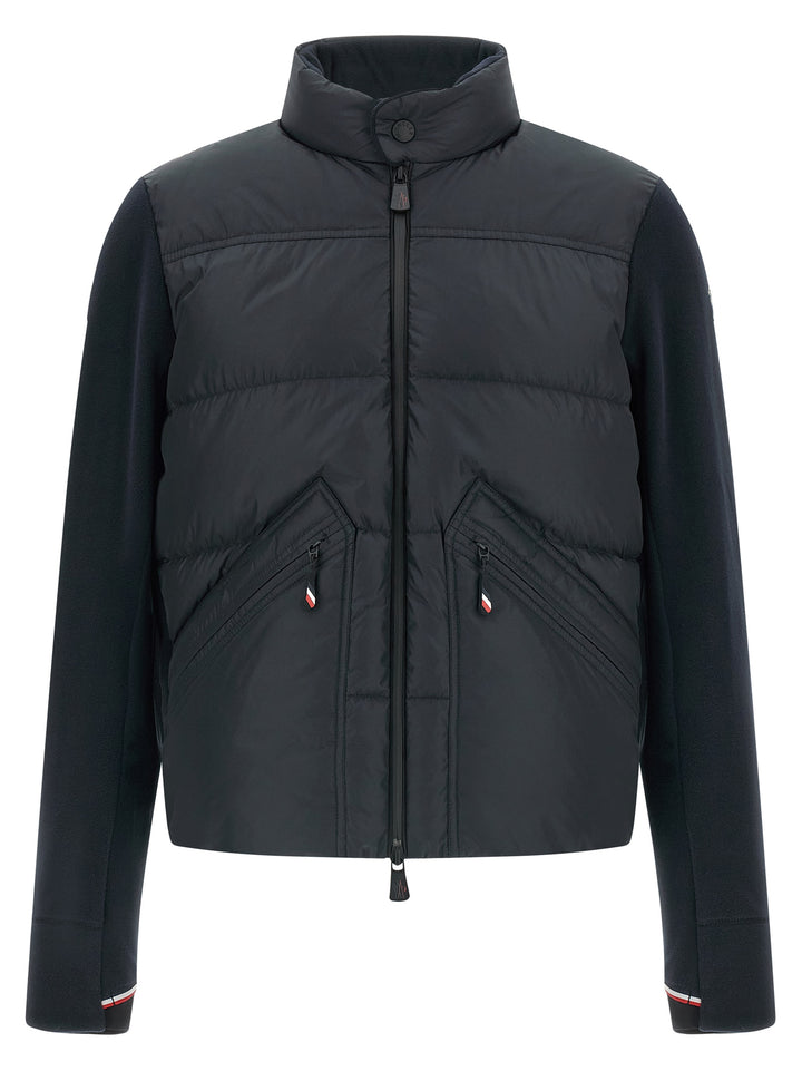 Moncler Grenoble Padded Cardigan Maglioni - Blu | 66560ec12f3b147c7694af6f568c0342b95da005