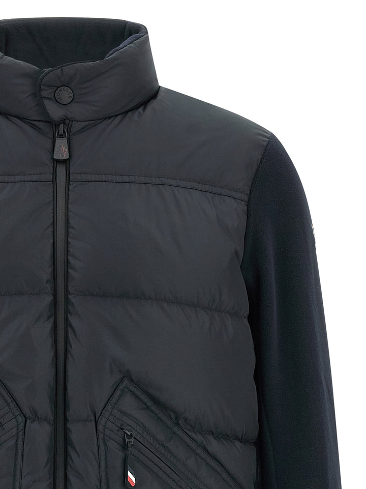 Moncler Grenoble Padded Cardigan Maglioni - Blu | c2279550e2fad8eb22000009656073d169d5fadc