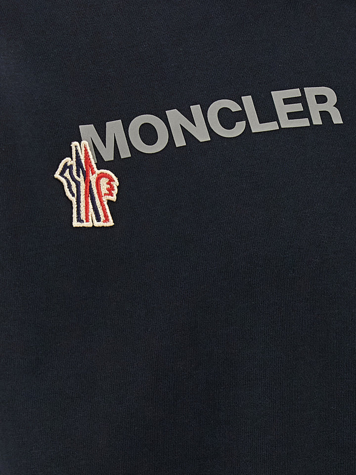 Moncler Grenoble Logo Hoodie Felpe - Blu | 555c143752505271e64975d14eb0f4b35dce9025