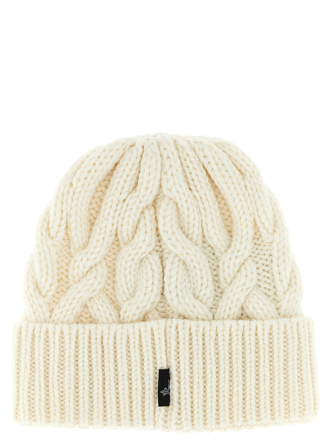 Moncler Grenoble Braided Wool Beanie Cappelli - Bianco | b5573849f28e8f7bbba2343b3199bb8f1aaef0a4