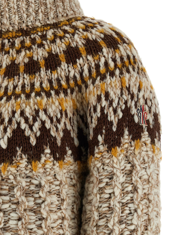 Moncler Grenoble Girose Maglioni - Beige | 6193aa760f391f69ac4ff56c296beceaa4c79bfe