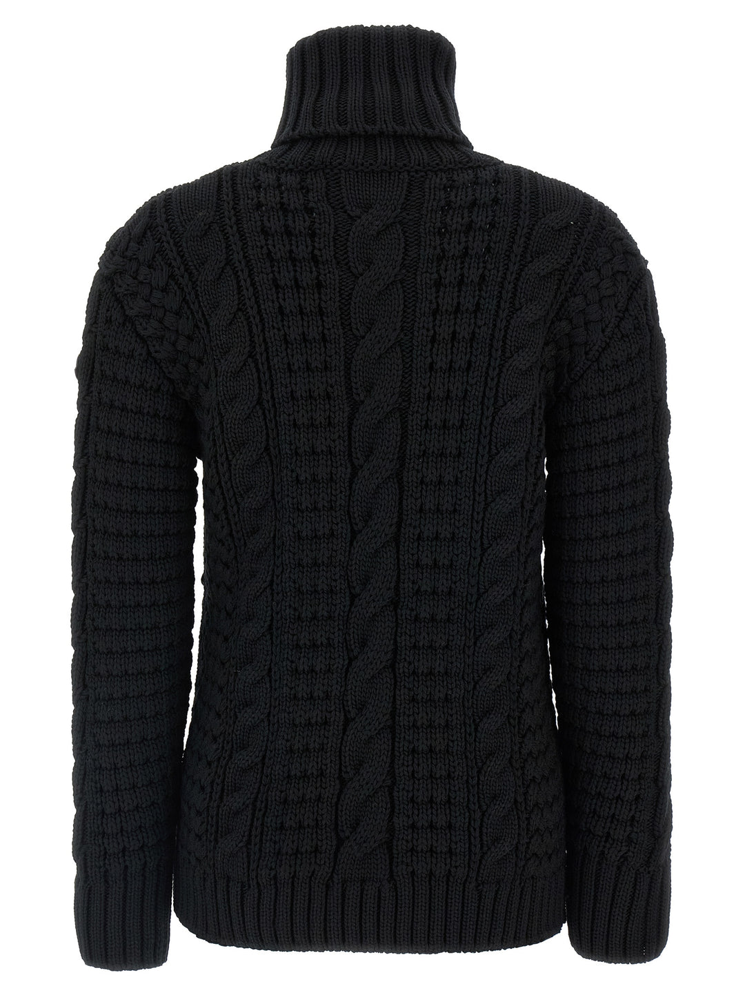Moncler Genius Moncler X Edward Enninful Tricot Turtleneck Sweater Maglioni - Nero | b7d6deb67d8771445d3f00eb7eb5ea8fd3d7f881