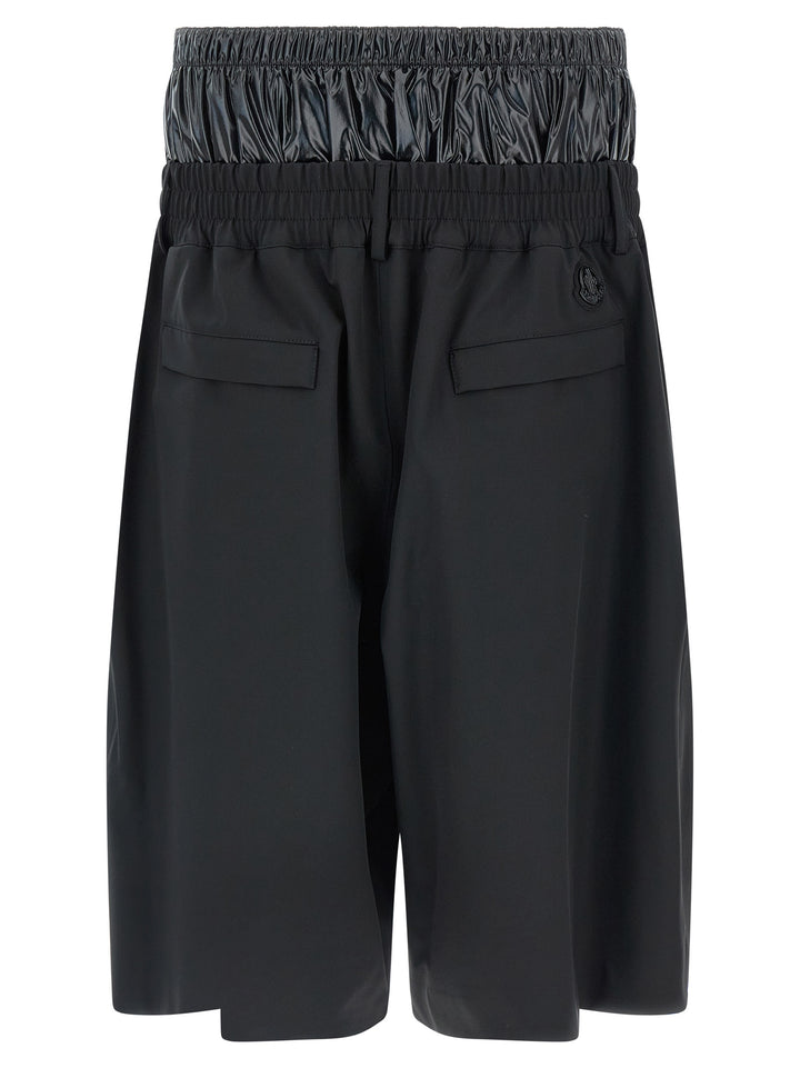 Moncler Genius Bermuda Moncler X A$Ap Rocky Bermuda e Short - Nero | 132350757e0be082cac1e8b97f4a959ce5c2051b