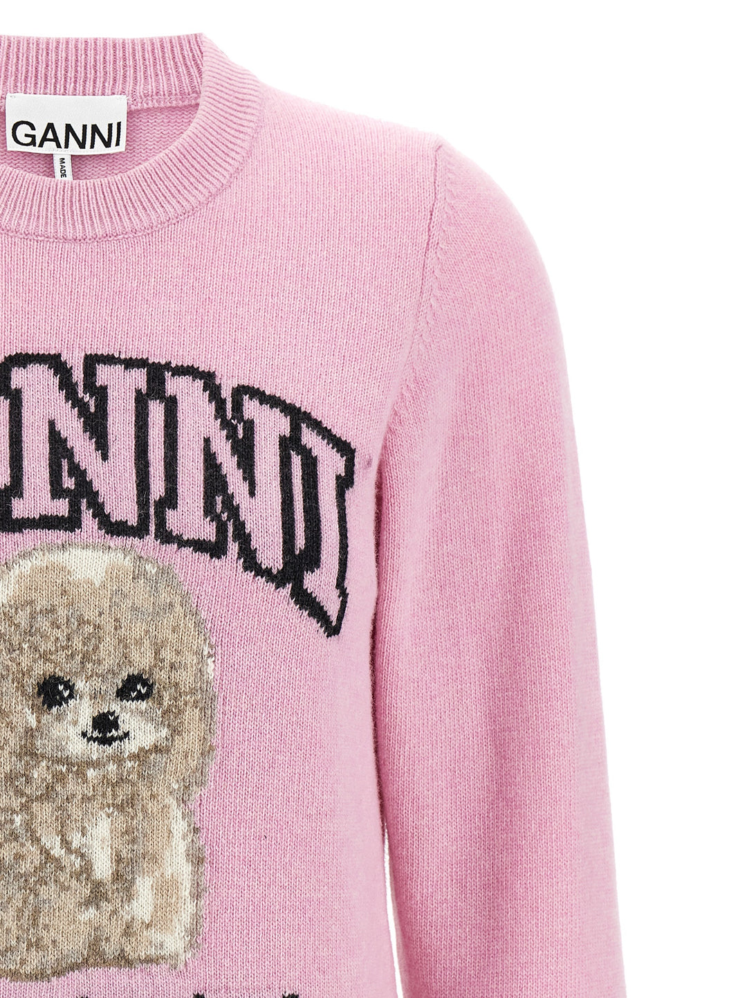 Ganni Pink Poodle Maglioni - Rosa | 142991624d0caa01fd150203aa749fe72628286b