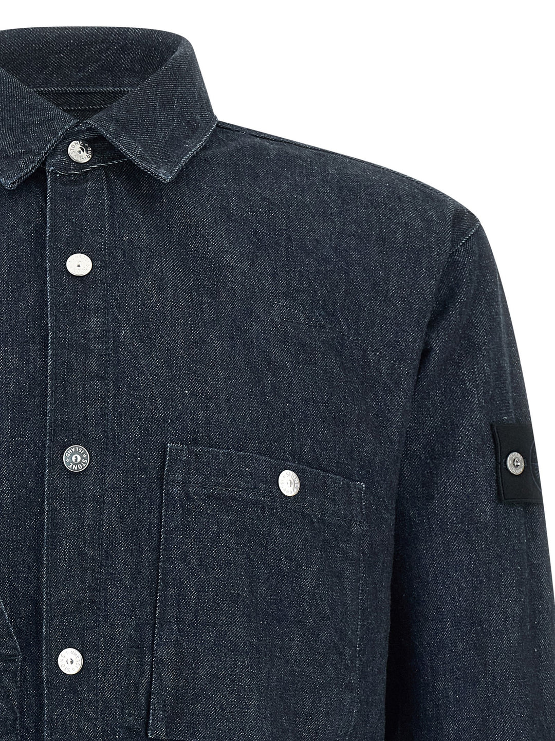 Stone Island Denim Shirt Camicie - Blu | 773fbecd88741974af67356b9f3c29d3e350fc5d