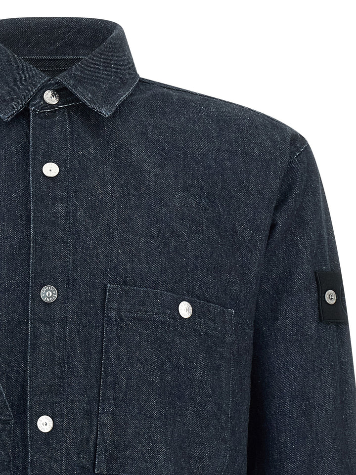 Stone Island Denim Shirt Camicie - Blu | 773fbecd88741974af67356b9f3c29d3e350fc5d