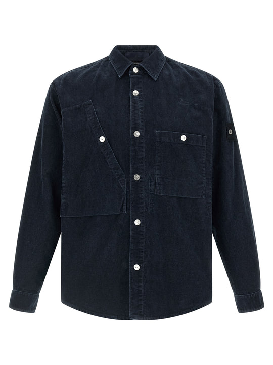 Corduroy Shirt Camicie Blu