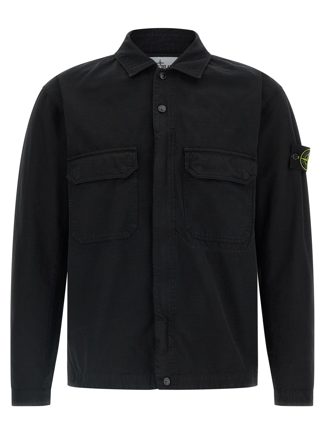 Stone Island Raw Cotton Overshirt Camicie - Nero | c11212cccf6145a52830c2205a71c08830e14642