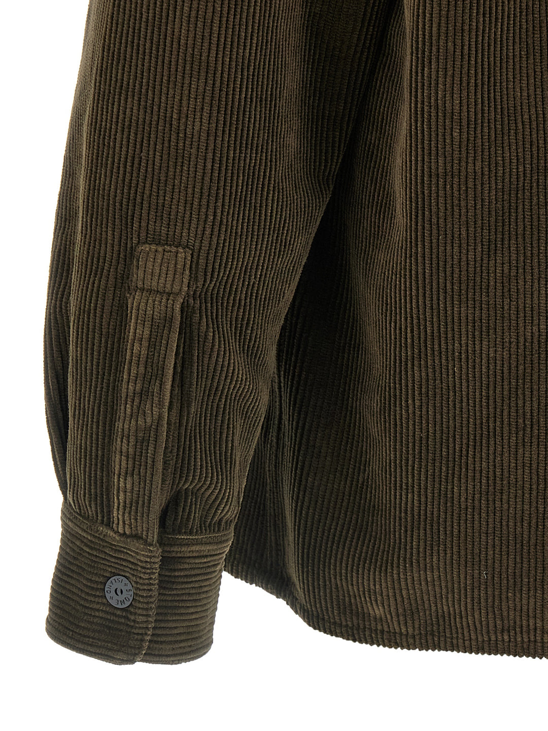 Stone Island Ribbed Velvet Overshirt Camicie - Verde | 00d3bf3d12067cedc64be639a4ef6b662ccd81f5
