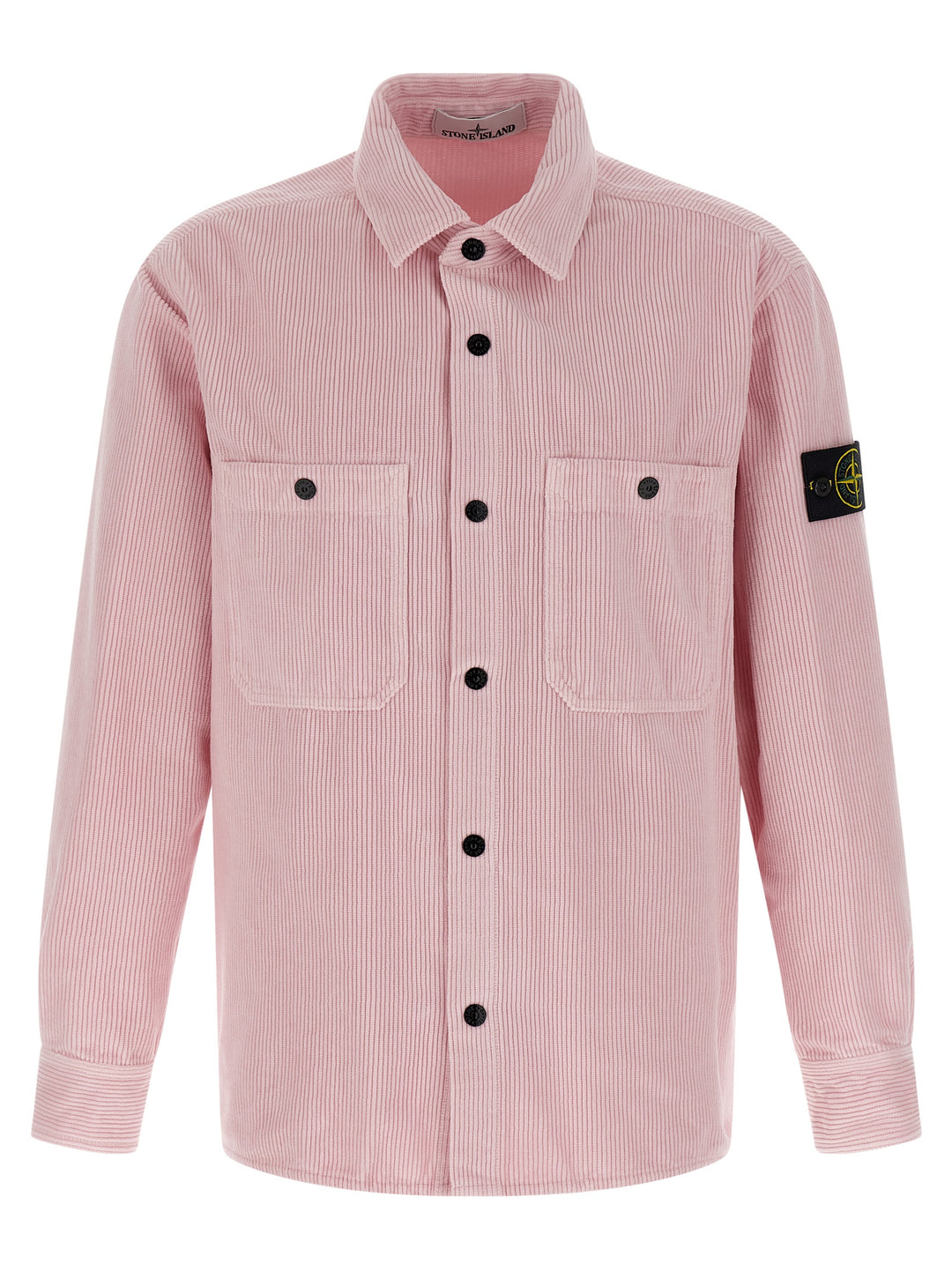 Stone Island Velvet Overshirt Camicie - Rosa | 5977206f8cb7348764aeefdc25007f98170aaf7e