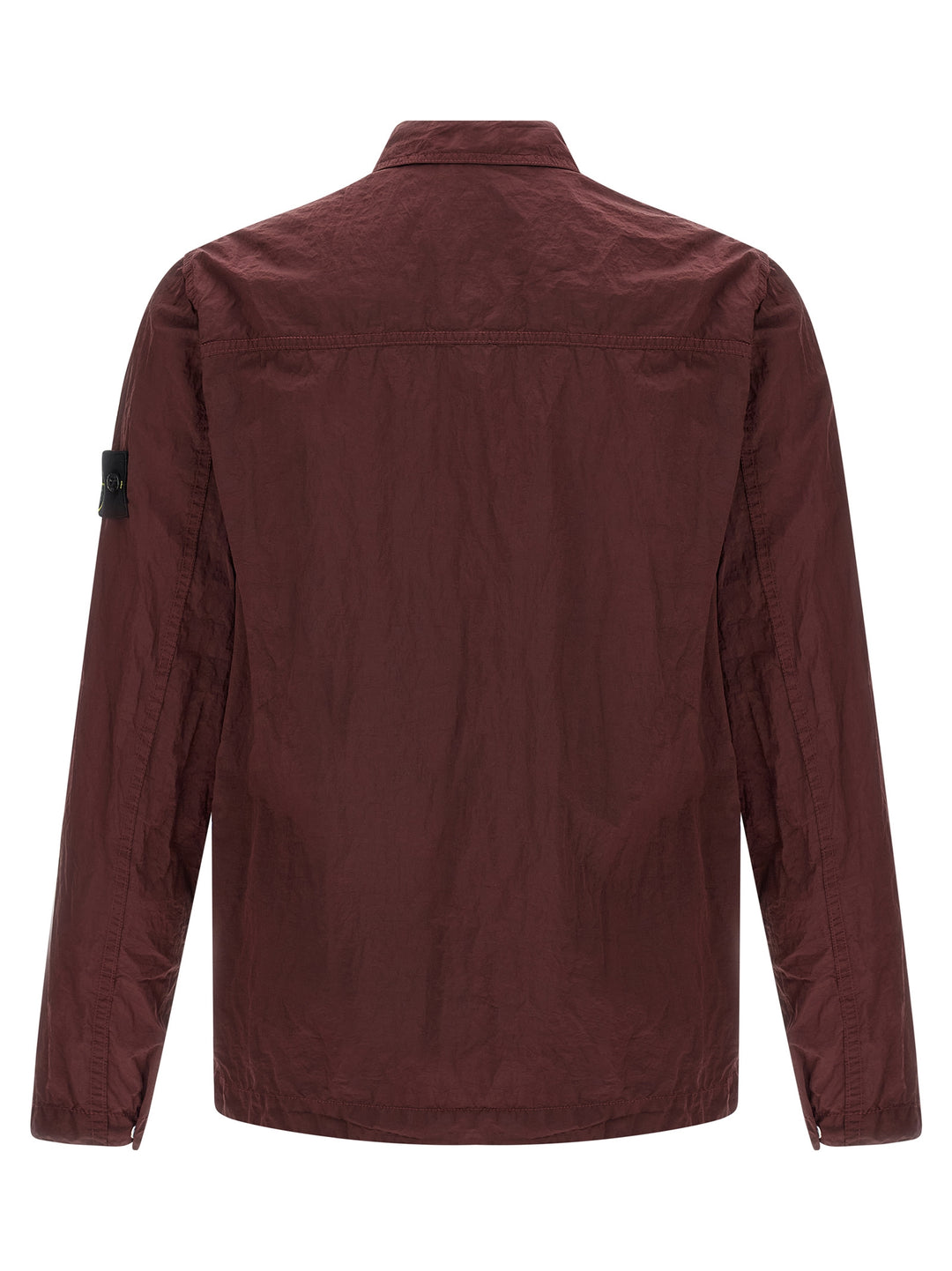 Stone Island Logo Badge Overshirt Camicie - Bordeaux | a57aca7eb976d674193336e16dd8f55b07d086a4