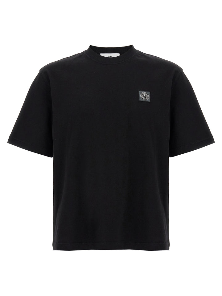 Stone Island Logo Patch T shirt - Nero | 33ce38492a898863b6683ebb44c49a9a2eea7ca0