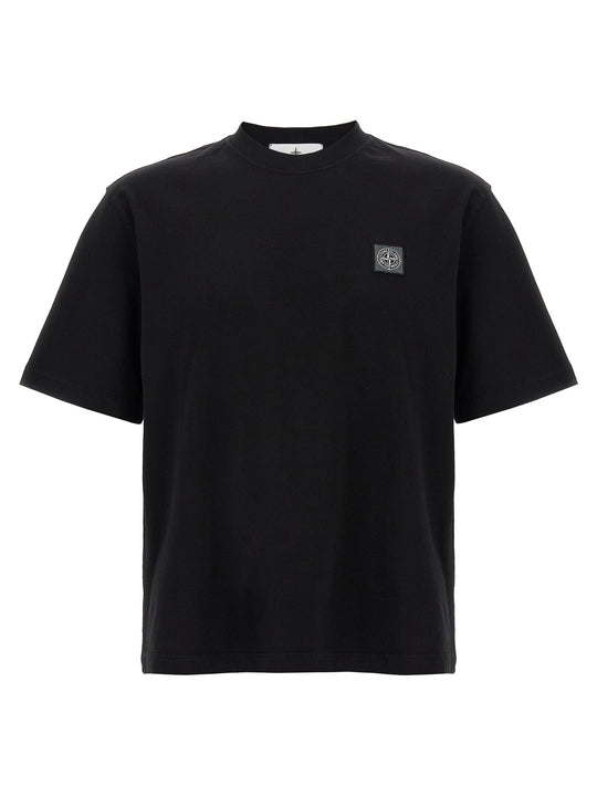 Logo Patch T Shirt Nero