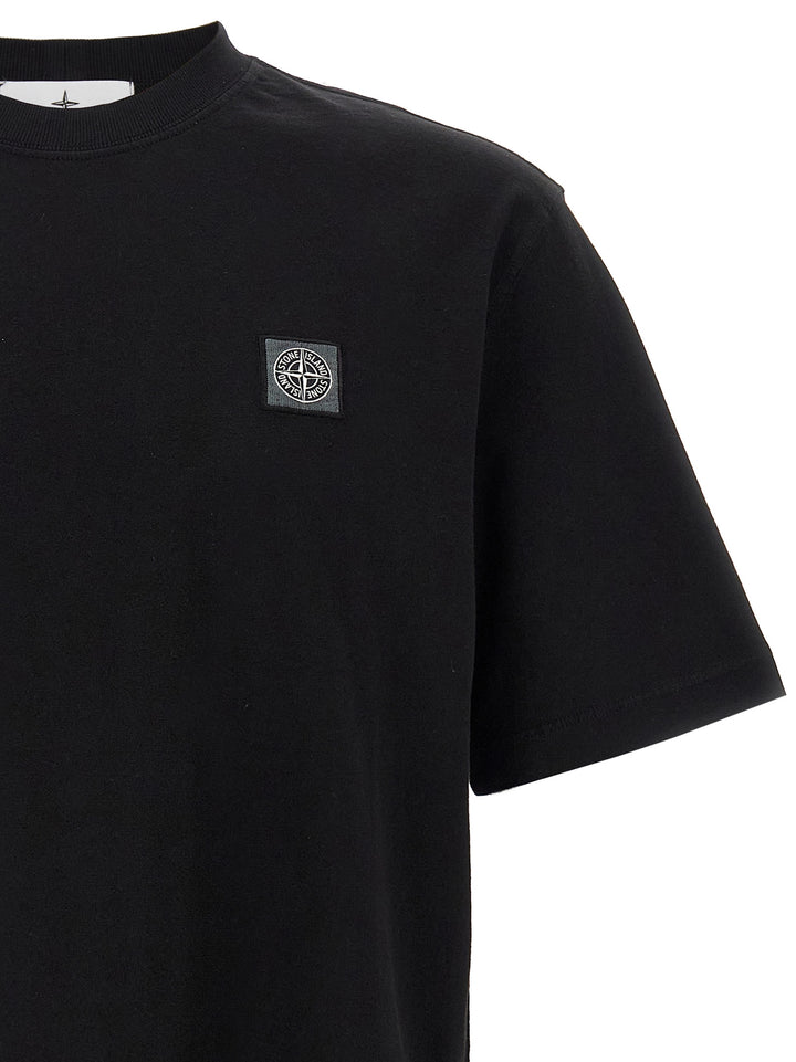 Stone Island Logo Patch T shirt - Nero | 01ab96cc0f07d3e7ffe48ce6974c1c43827a0260
