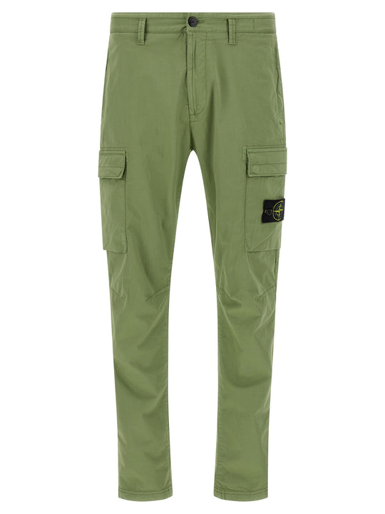 Logo Badge Cargo Pantaloni Verde