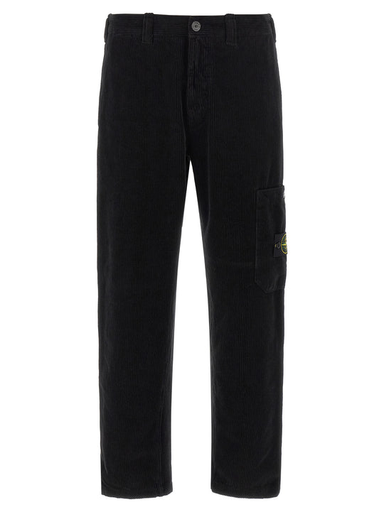 Velvet Cargo Pantaloni Nero