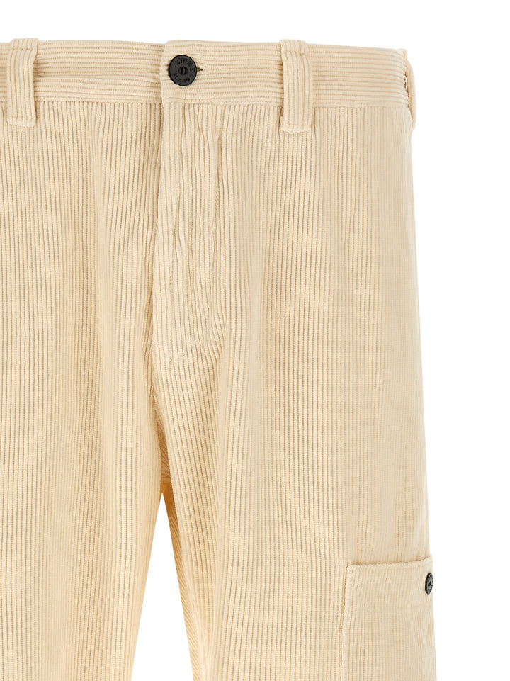 Stone Island Velvet Cargo Pantaloni - Beige | 1e37278949769d6b2c1553dc8b616b0b4b3f1bd6