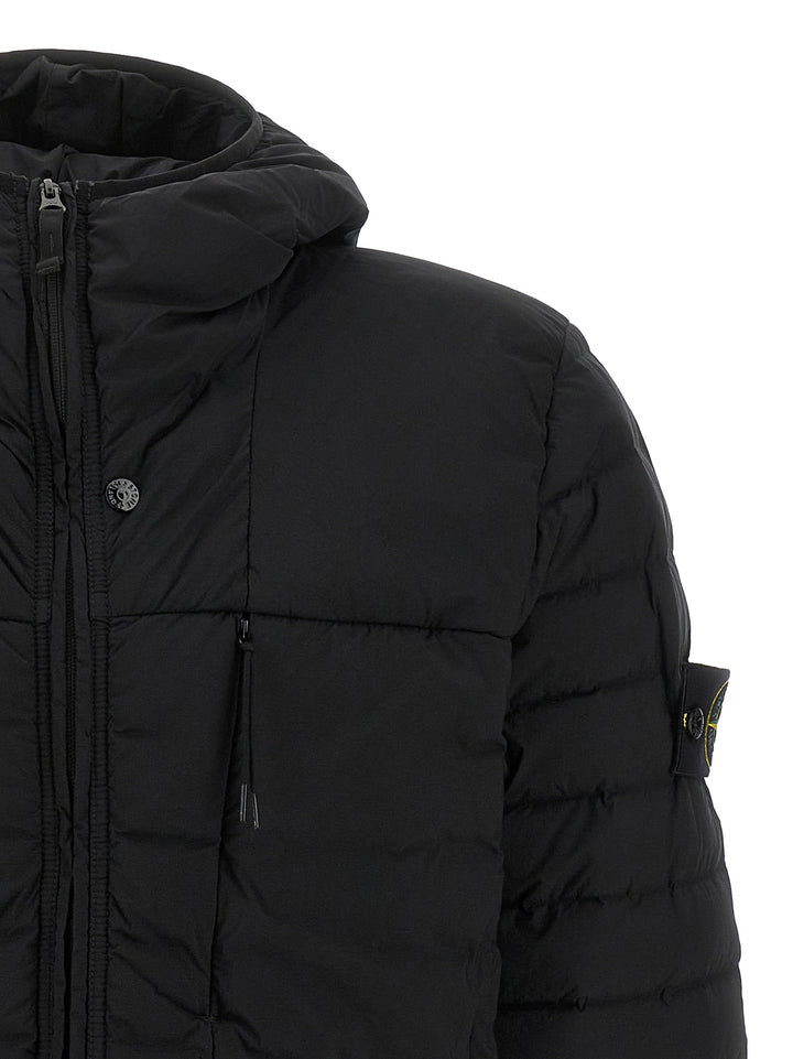 Stone Island Seamless Tunnel Nylon Down-Tc Puffer Jackets - Nero | 239ace70522029d95e86f8e5cf0dd9cd37557a57