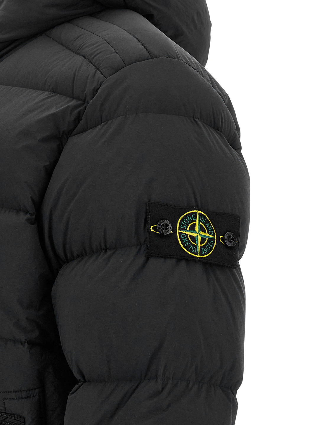 Stone Island 4100040 Seamless Tunnel Nylon Down-Tc Puffer Jackets - Nero | 0312aa6d566f6990cca0dbff0bc78e57e6135619