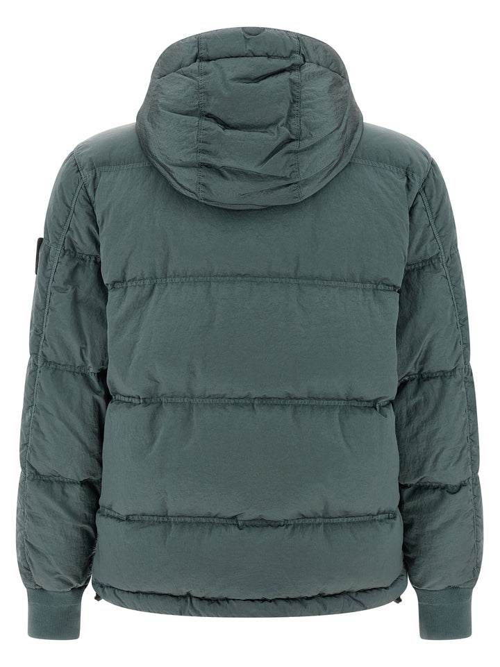 Stone Island Metal Nylon Down Jacket Puffer Jackets - Verde | 56a6728efd8ce7d032bd75585985f70055f89f72