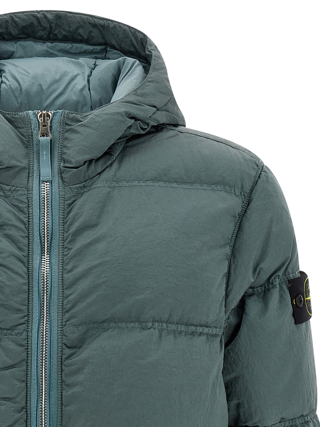 Stone Island Metal Nylon Down Jacket Puffer Jackets - Verde | f29e461dc9678cf85d5ab6e88d6e5b3bee580a69