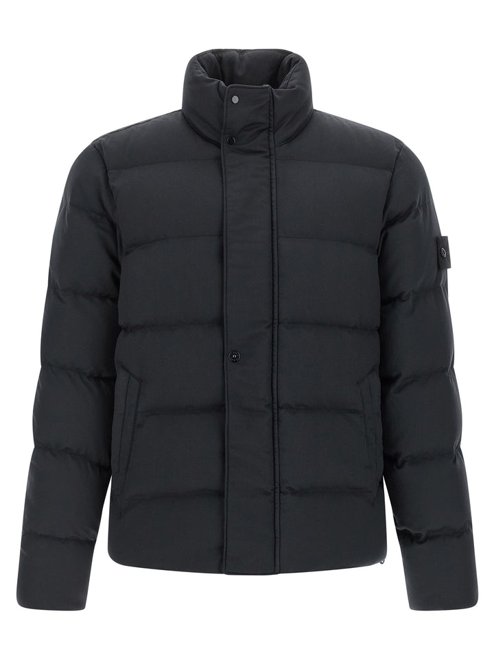 Stone Island 4100100 Twill Wool-Tc Ghost Piece Puffer Jackets - Blu | 88896bb6ccc977fc2617bc3e6b9d203cf512107c