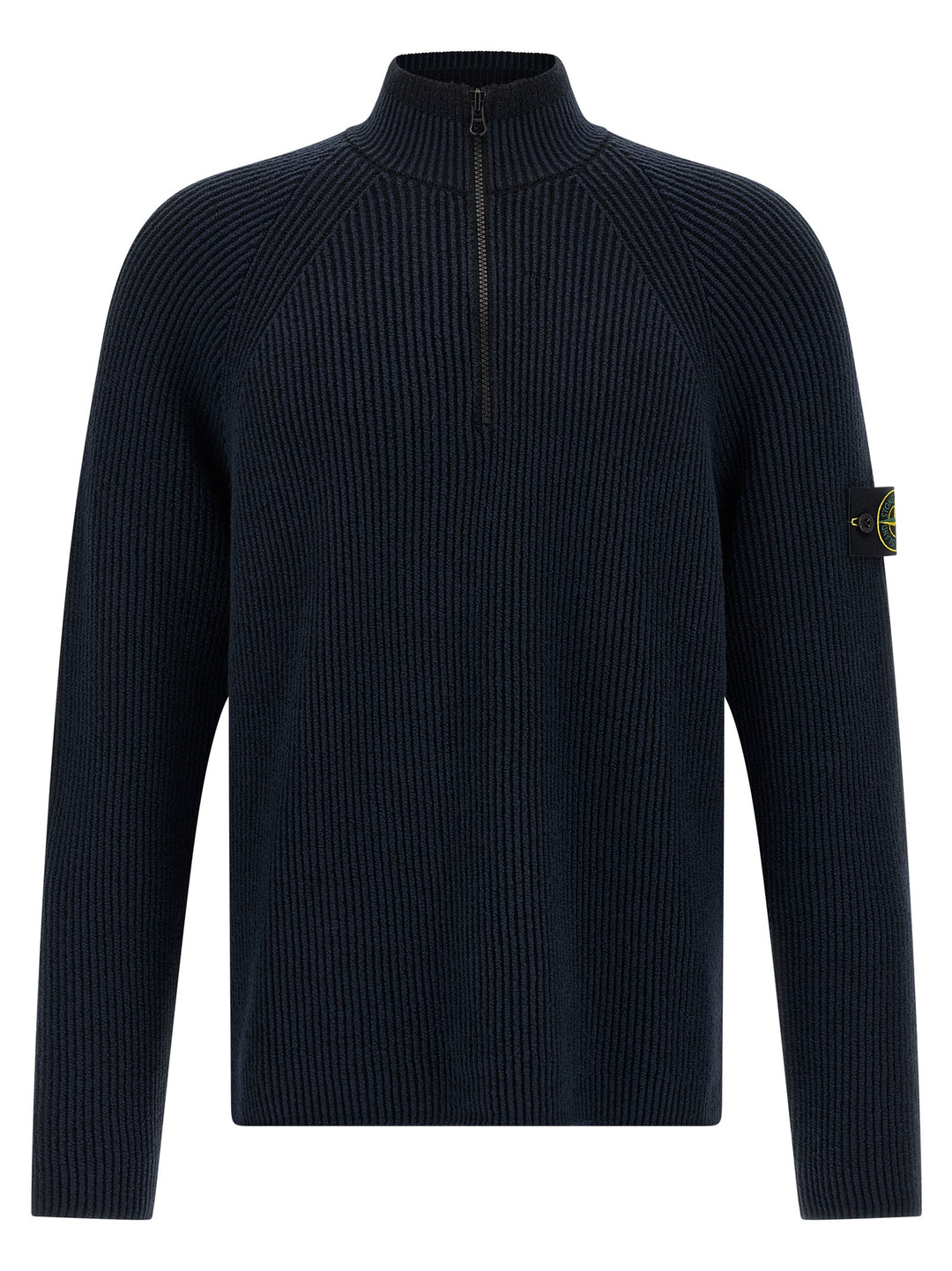 Stone Island Ribbed Cardigan Maglioni - Blu | 195706882a5675892b1aea7959170a33ae8070fe