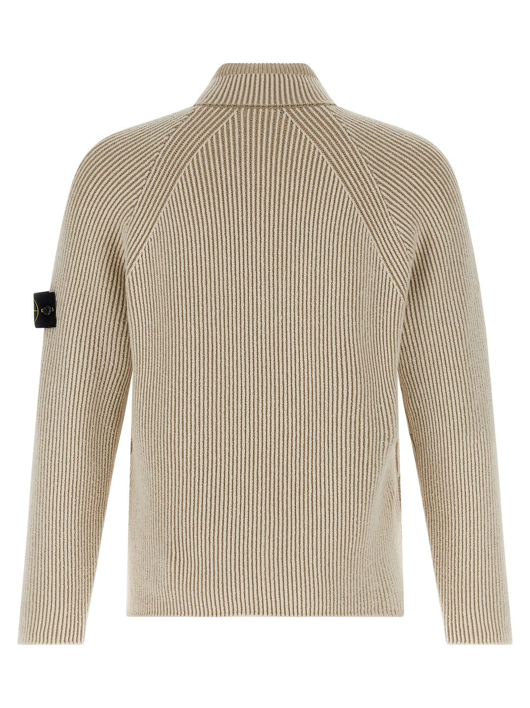 Stone Island Ribbed Cardigan Maglioni - Beige | 8ad72f871e08cf6756b7ad16964017bd4e646051