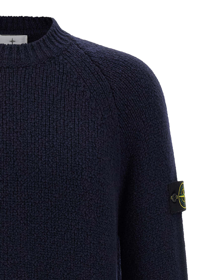 Stone Island Bouclé Sweater Maglioni - Blu | aa0ed1cacc5daa4cb2c616da386cda8dcff324e7