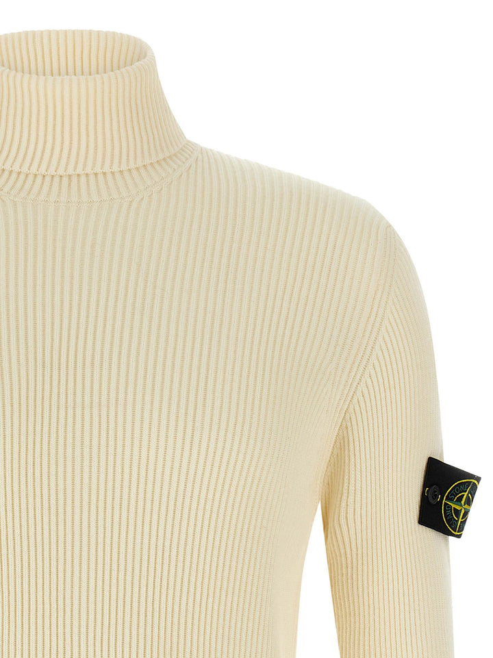 Stone Island Wool Sweater Maglioni - Bianco | 3b2f4433270bcd1cd8c709b117230934b5bcb078