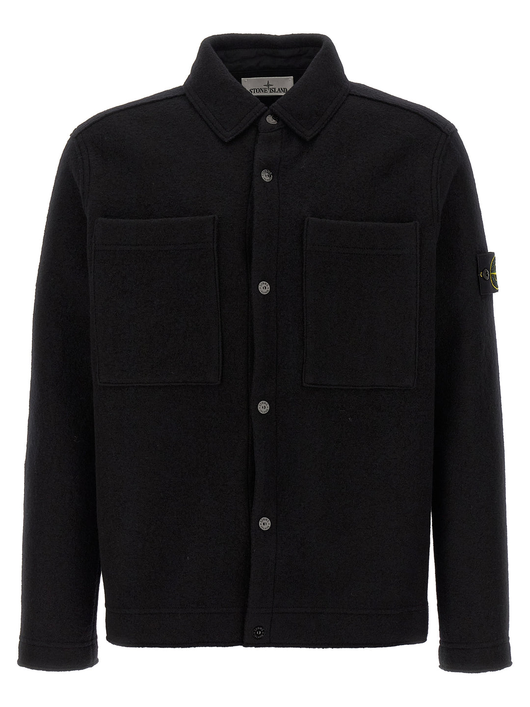 Stone Island Pannolenci Overshirt Camicie - Nero | 607745826c1c0ba63abd2874e47c32f8ac535a62