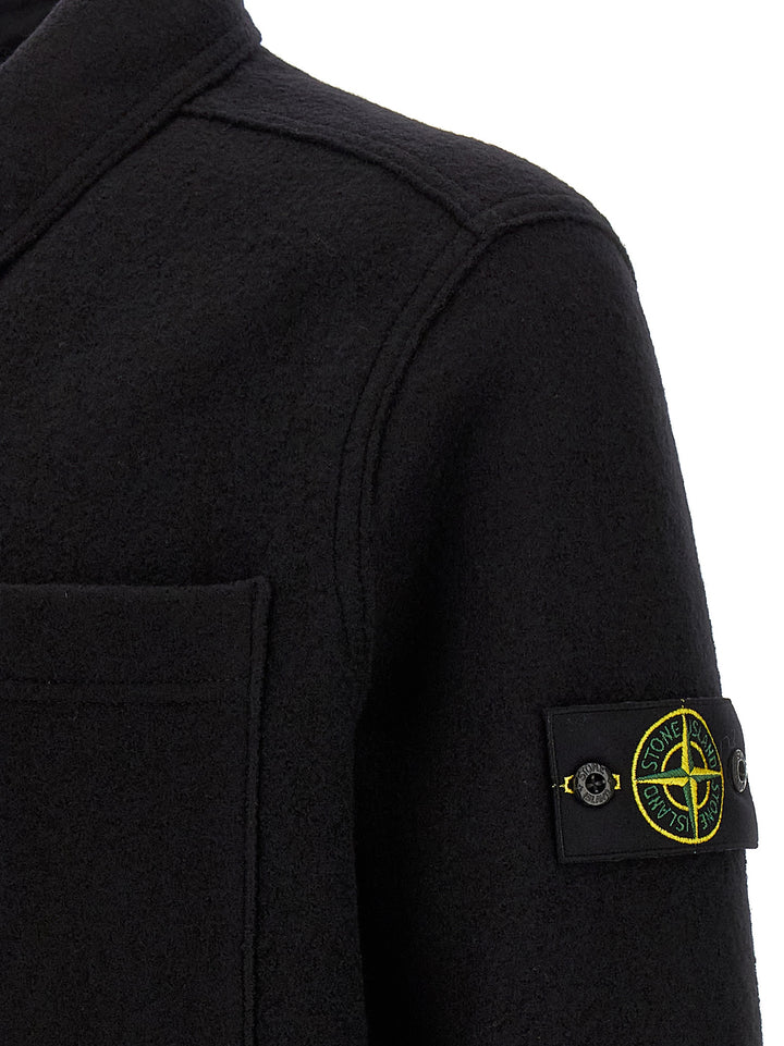 Stone Island Pannolenci Overshirt Camicie - Nero | effe3e7fab5c4cba37394690295707aac2e9ead8