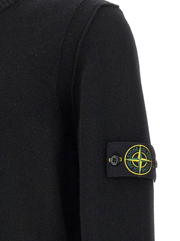 Stone Island Logo Badge Sweater Maglioni - Nero | e3ea9fa0ef01a64b981fd9d77ff3d2aedfb1d379