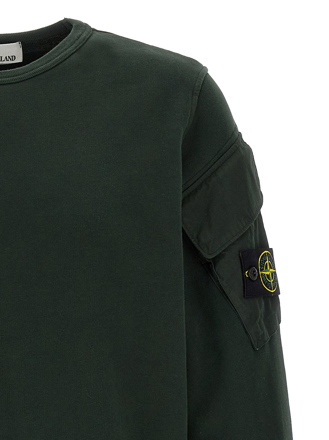 Stone Island Logo Badge Felpe - Verde | f99e56f51cf87509566bd5deaacdbf21ae222a90