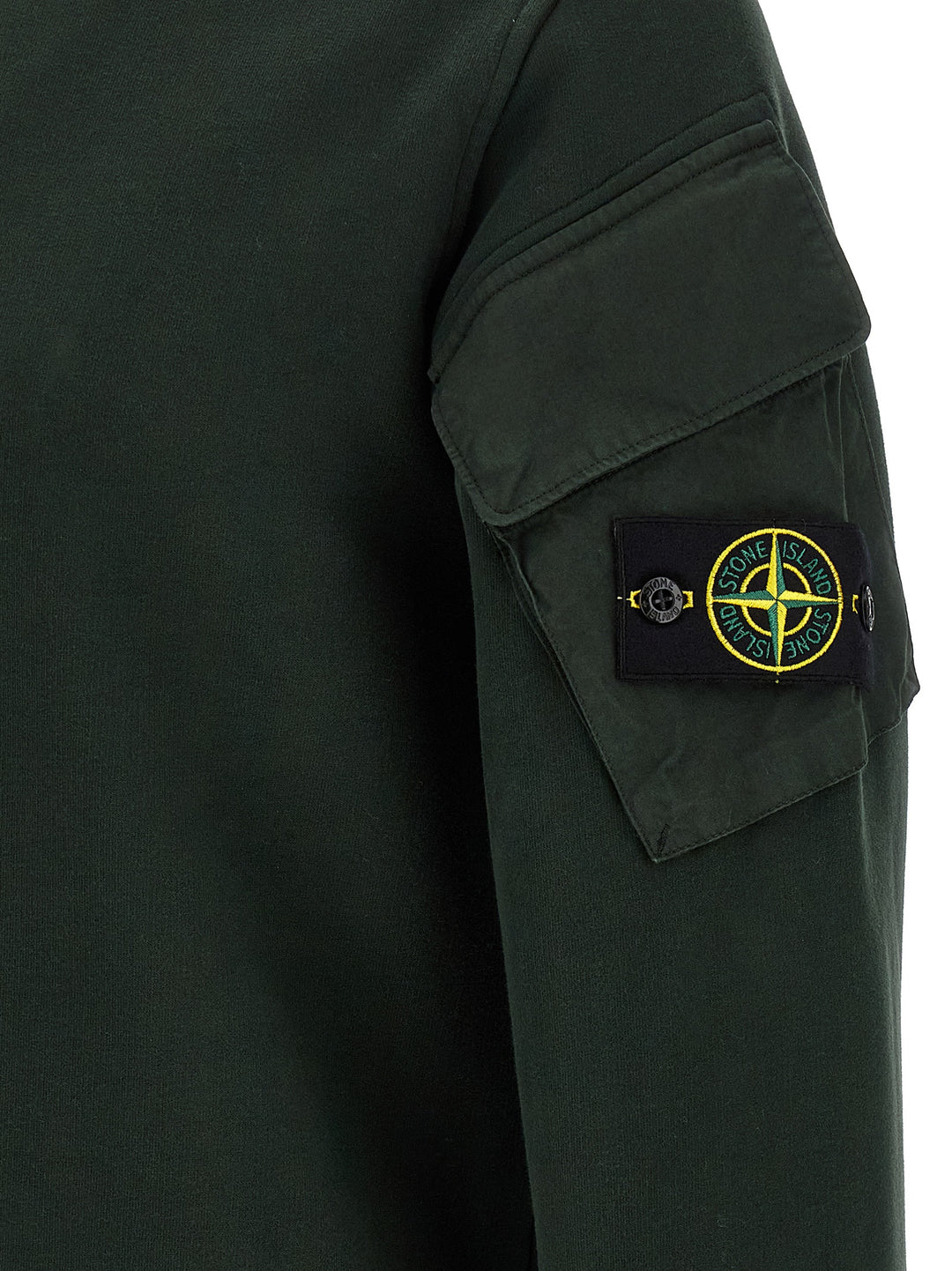 Stone Island Logo Badge Felpe - Verde | 921e49ed696e5e240783527540a0a9597c805836