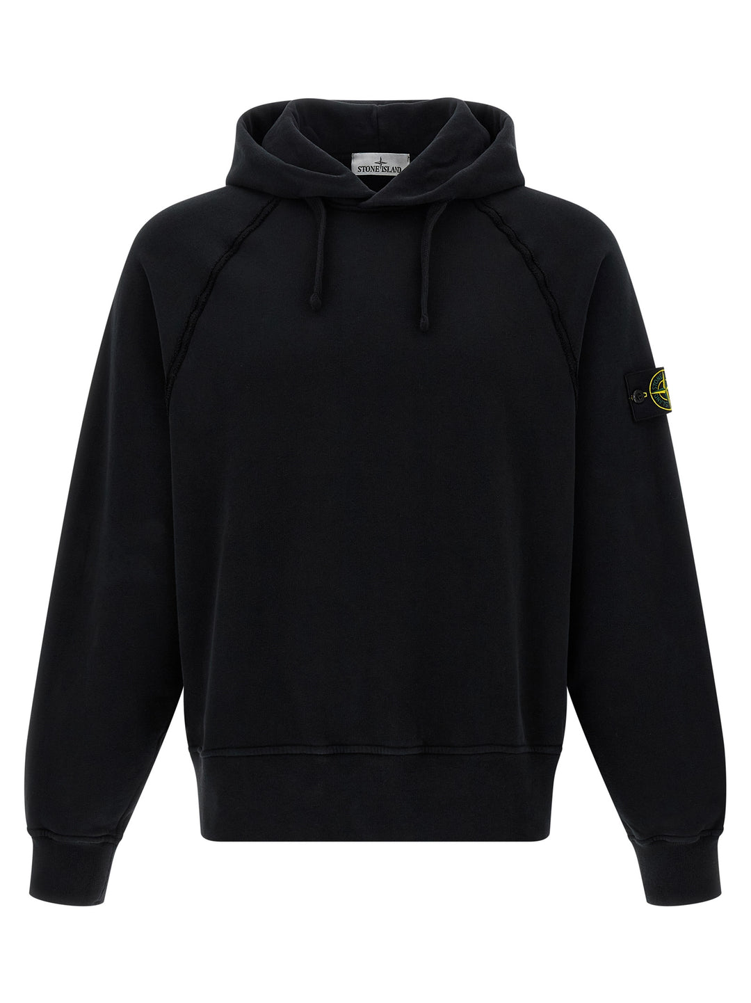 Stone Island Logo Badge Hoodie Felpe - Nero | 7a876765769b9b809067a41cfe5e17bdc5da566f