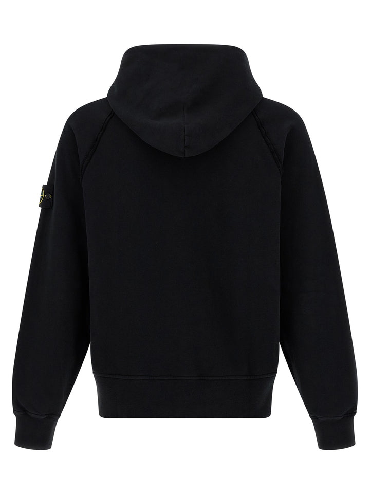Stone Island Logo Badge Hoodie Felpe - Nero | f7c6eb64b5c461184e6f7462537834415ab1c8cf