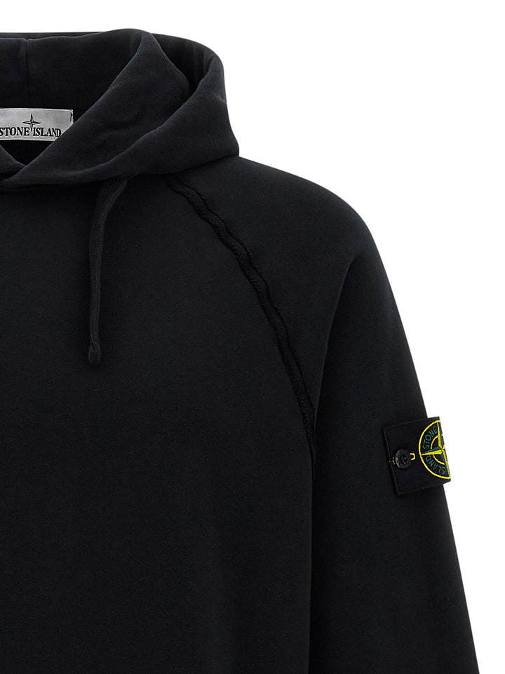 Stone Island Logo Badge Hoodie Felpe - Nero | 98fb3f422d5fcd08df607956dda1b9ac4f711c94