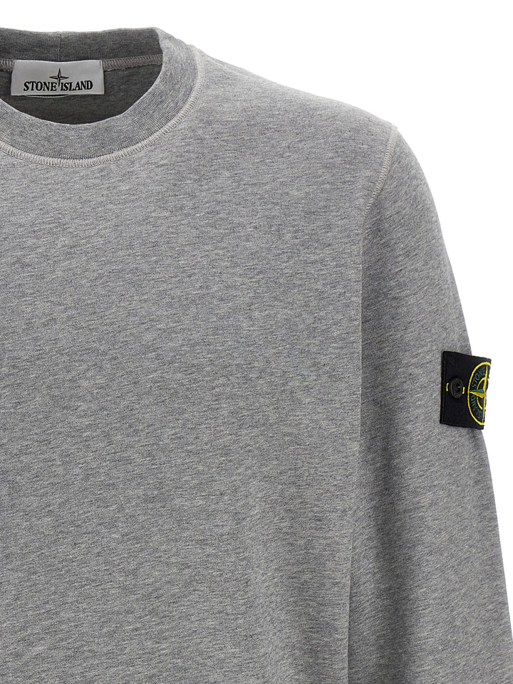 Stone Island Logo Badge Felpe - Grigio | 2567c391a8f3d5be33c04531901feea1f15c9835