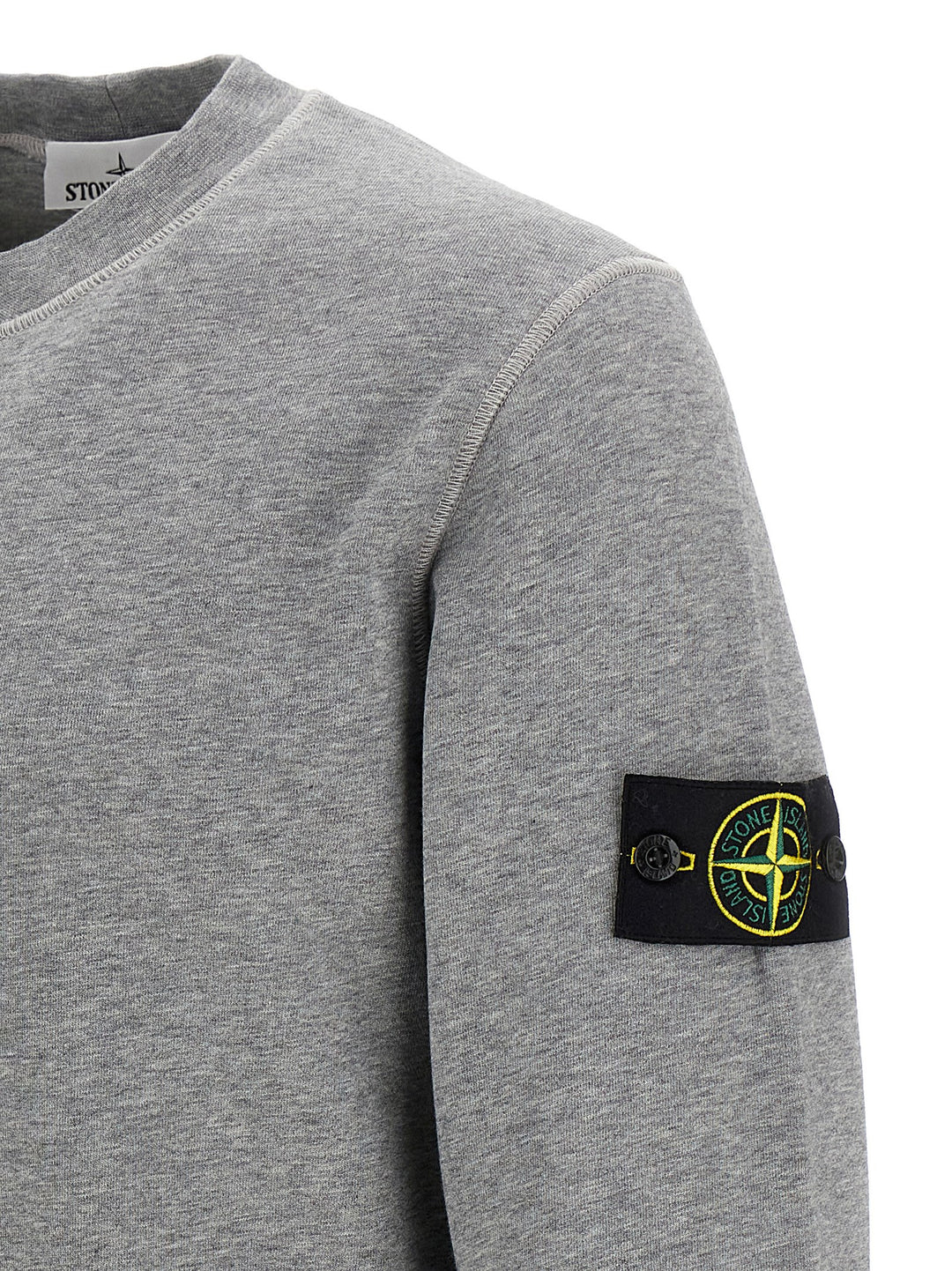 Stone Island Logo Badge Felpe - Grigio | 5ee13ea2fced8eaab61d67b9f76cf66818b7881d